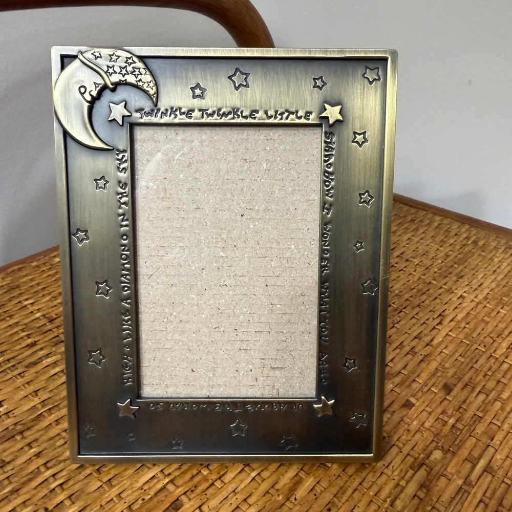 Burnes of Boston Twinkle Twinkle Little Star Nursery Picture Frame Moon Stars